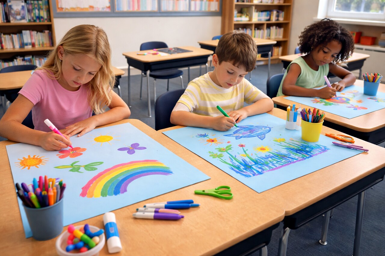 Pacon 4-Ply Oak Tag Poster Board 22" x 28" – Heavyweight Cardstock – 25 Pack